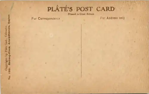 Ceylon - Bathing Place Anuradhapura -640910