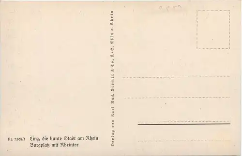 Linz am Rhein, Burgplatz mit Rheintor -505674