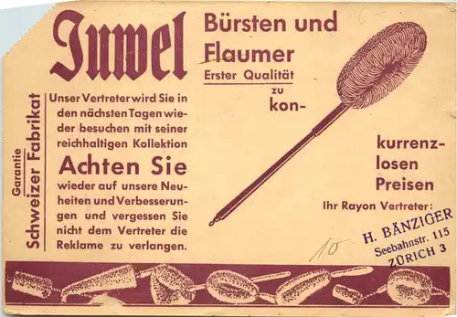 Werbung - Juwel Bürsten und Flaumer -642344