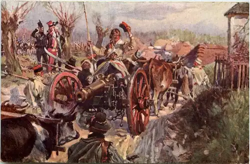 Bartosz Glowacki na zdobytej armacie -642474