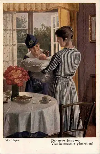 Künstler AK - Fritz Hagen - Der neue Jahrgang -619166