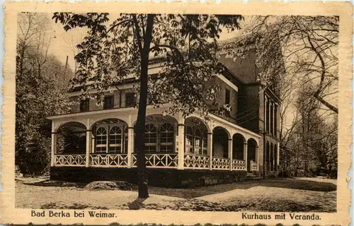 Bad Berka bei Weimar, Kurhaus mit Veranda -506054