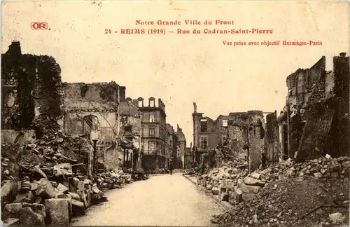 Reims 1919 - Rue du Cadran Saint Peirre -642020