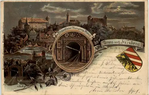 Gruss aus Nürnberg - Litho -642816