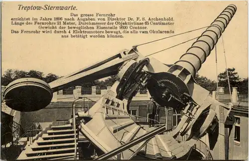 Treptow - Sternwarte - Das grosse Fernrohr -643046