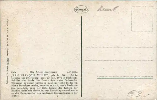 Künstler AK - Jean Francois Millet -619466
