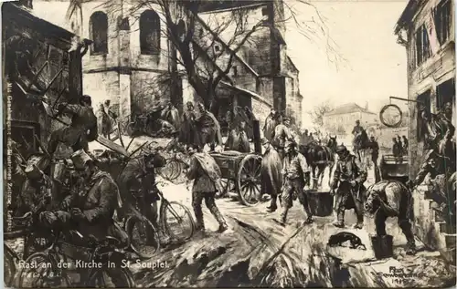 Rast in der Kirche in St. Souplet -641650