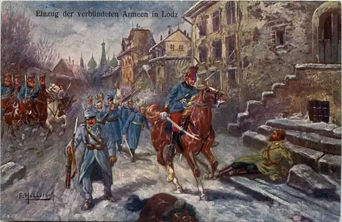 Einzug der Verbündeten in Lodz -641670