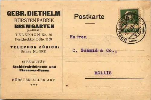 Bremgarten - Bürstenfabrik Gebr. Diethelm -642280