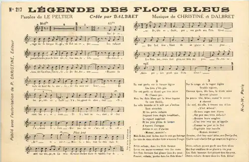 Liederkarte Legende des Flots Bleus -641998