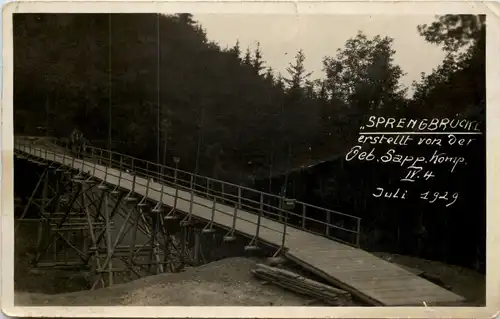 Sprengbrücke Geb Sapp Komp 1929 - Schweizer Armee -641676