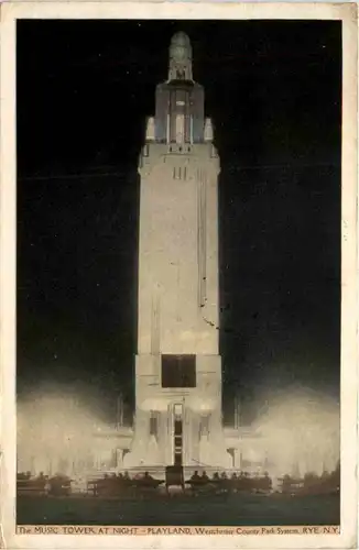 New York - The Music Tower at Night -642078