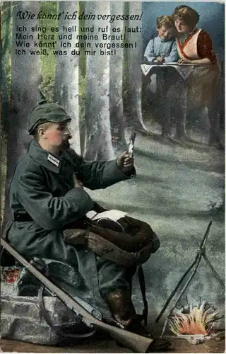1. WK - Wei könnt ich dein vergessen - Feldpost 2. Landwehr Div. -642660