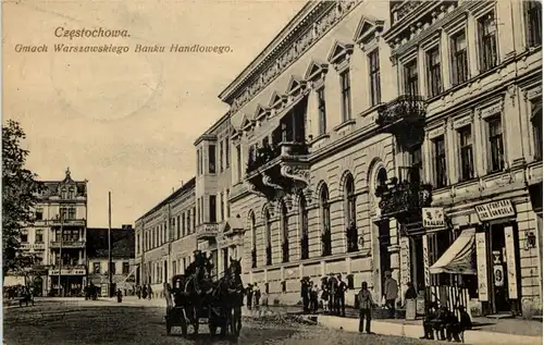 Czestochowa - Gmach Warszawskiego Banku Handlowego - Feldpost -620046