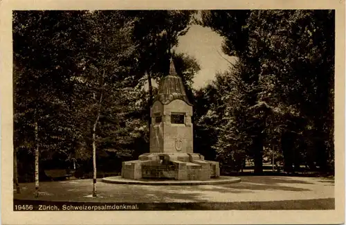 Zürich - Schweizerpsalmdenkmal -642250