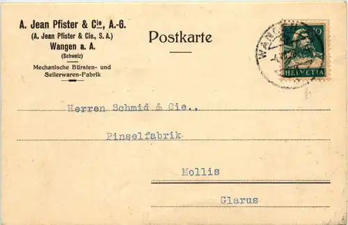 Wangen a. A - Bürsten und Seilerwaren Jean Pfister -642290