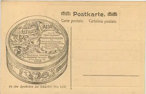 Künstler AK Aart von der Neer - Werbung Pastilles Valda -642216