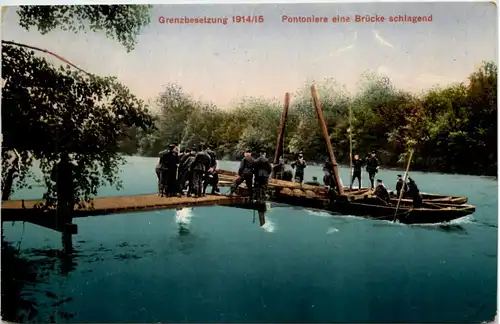 Schweiz Grenzbesetzung - Pontoniere -642638