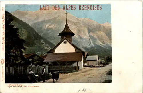 Kirchlein bei Guttannnen - Werbung Lait des Alpes Bernoises -642356