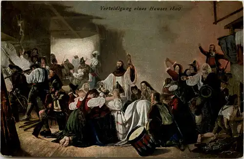 Tiroler Freiheitskampf - Verteidigung einen Hauses -642610