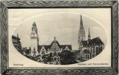 Duisburg - Rathaus und Salvatorkirche -642702