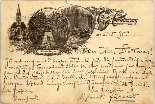 Gruss aus Charlottenberg - Litho 1896 - Vorläufer -620806