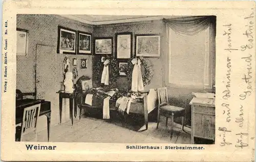 Weimar - Schillerhaus Sterbezimmer -621066