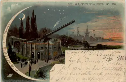 Berlin - Sternwarte - Gewerbe Ausstellung 1896 - Litho -643068