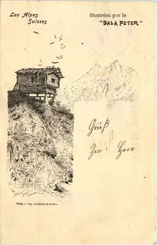 Les Alpes Suisses - Chocolats Gala Peter -642072