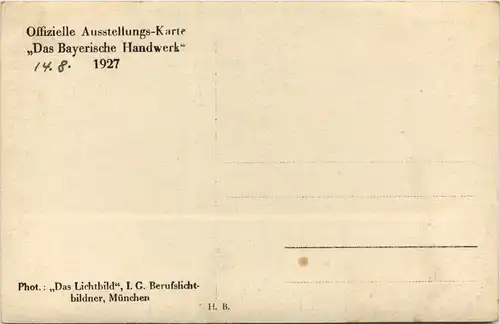 München - Das Bayrische Handwerk 1927 -621526