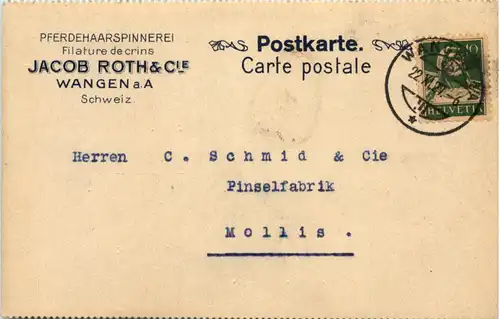 Wangen a. A. Pferdehaarspinnerei Jacob Roth -642272