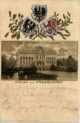 Gruss aus Düsseldorf - Ständehaus - Litho -621606