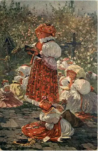 Künstler AK Joza Uprka - Na hrbitove -642392