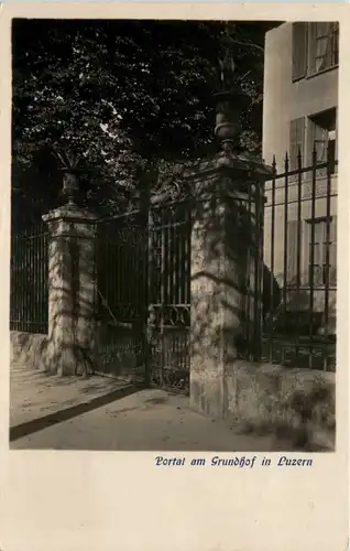 Luzern, Portal am Grundhof -508414