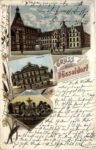 Gruss aus Düsseldorf - Litho -622106