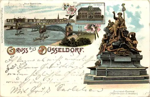 Gruss aus Düsseldorf - Litho -622126
