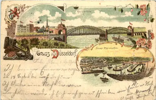 Gruss aus Düsseldorf - Litho -622146