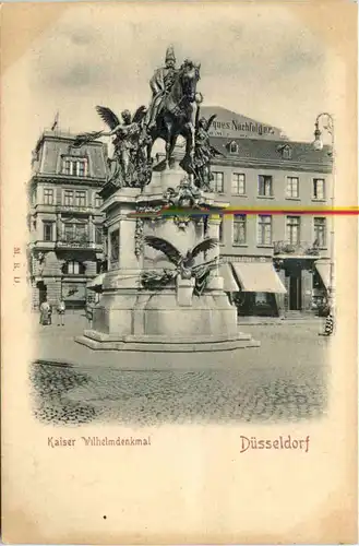 Düsseldorf - Kaiser Wilhelm Denkmal - Reliefkarte -622246