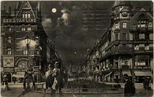 Düsseldorf bei Nacht -622586