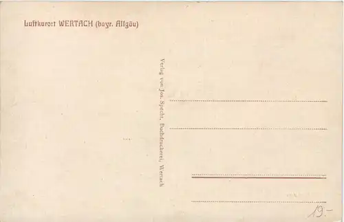 Wertach bayr. Allgäu - Künstler-AK Eugen Felle -605774