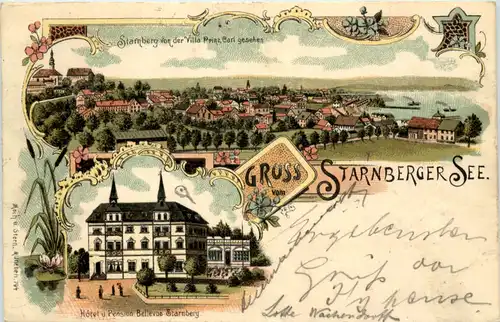 Gruss vom Starnberger See - Litho - Künstler-AK Eugen Felle -606054