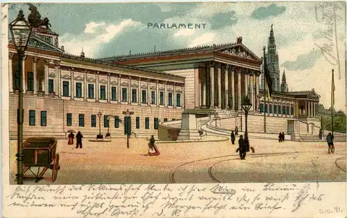 Wien - Parlament - Litho -623626