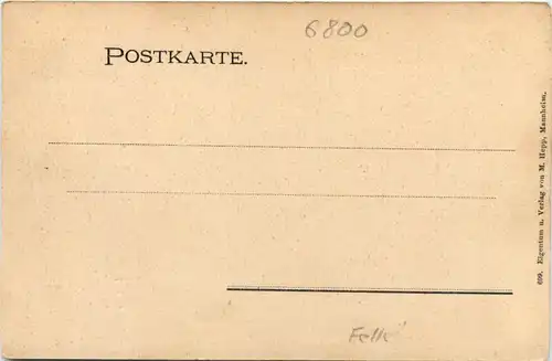 Mannheim - Kaufhaus - Künstler-AK Eugen Felle -606934