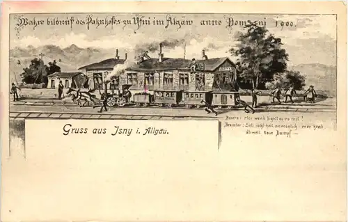 Gruss aus Isny - Künstler-AK Eugen Felle -607844