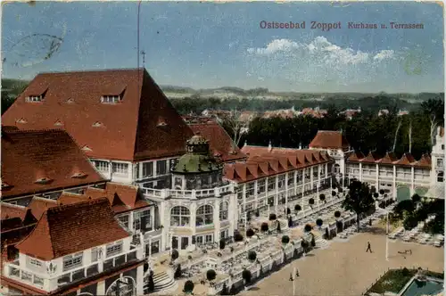 Zoppot - Kurhaus und Terrassen -625342
