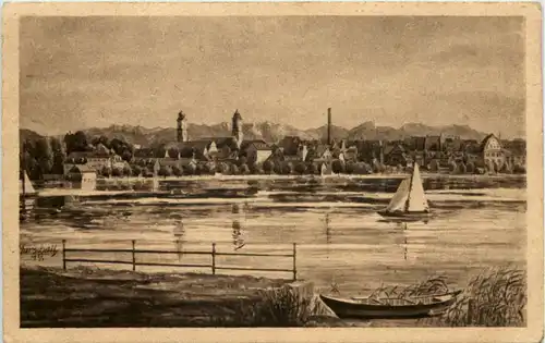 Lindau im Bodensee - Künstler-AK Marschall -609096