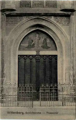 Wittenberg, Schlosskirche, Thesentür -511858