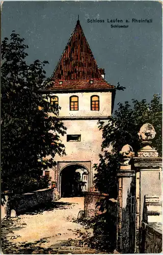 Schloss Laufen am Rheinfall - Künstler-AK Eugen Felle -609476