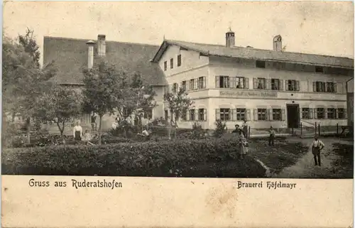 Gruss aus Ruderatshofen - Brauerei Höfelmayr -610456