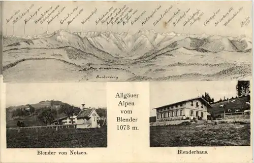 Buchenberg - Allgäuer Alpen vom Blender -610496